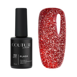 База кольорова Couture Color Flash Base 06 червоний світловідбиваюча 9 мл