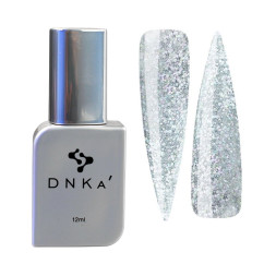 База камуфлирующая DNKa Cover Base 0049 Hype светоотражающая серебряный с пайетками разного размера 12 мл