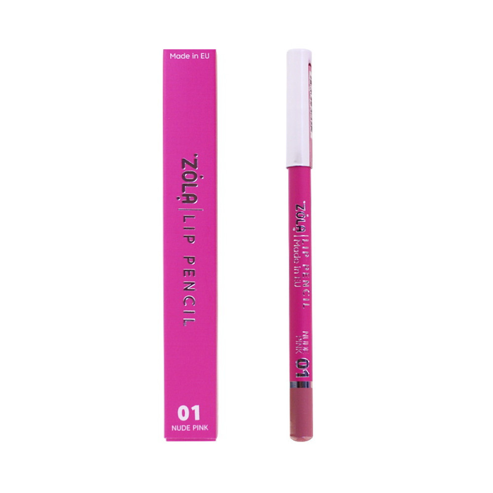 Карандаш для губ ZOLA Lip Pencil 01 Nude Pink