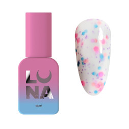 База камуфлирующая Luna Tutti Frutti Base 01. белый с разноцветными вкраплениями. 13 мл