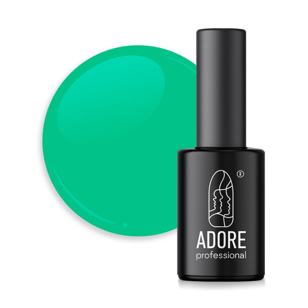 Гель-лак Adore Professional 485 Spearmint бірюзово-зелений 8 мл