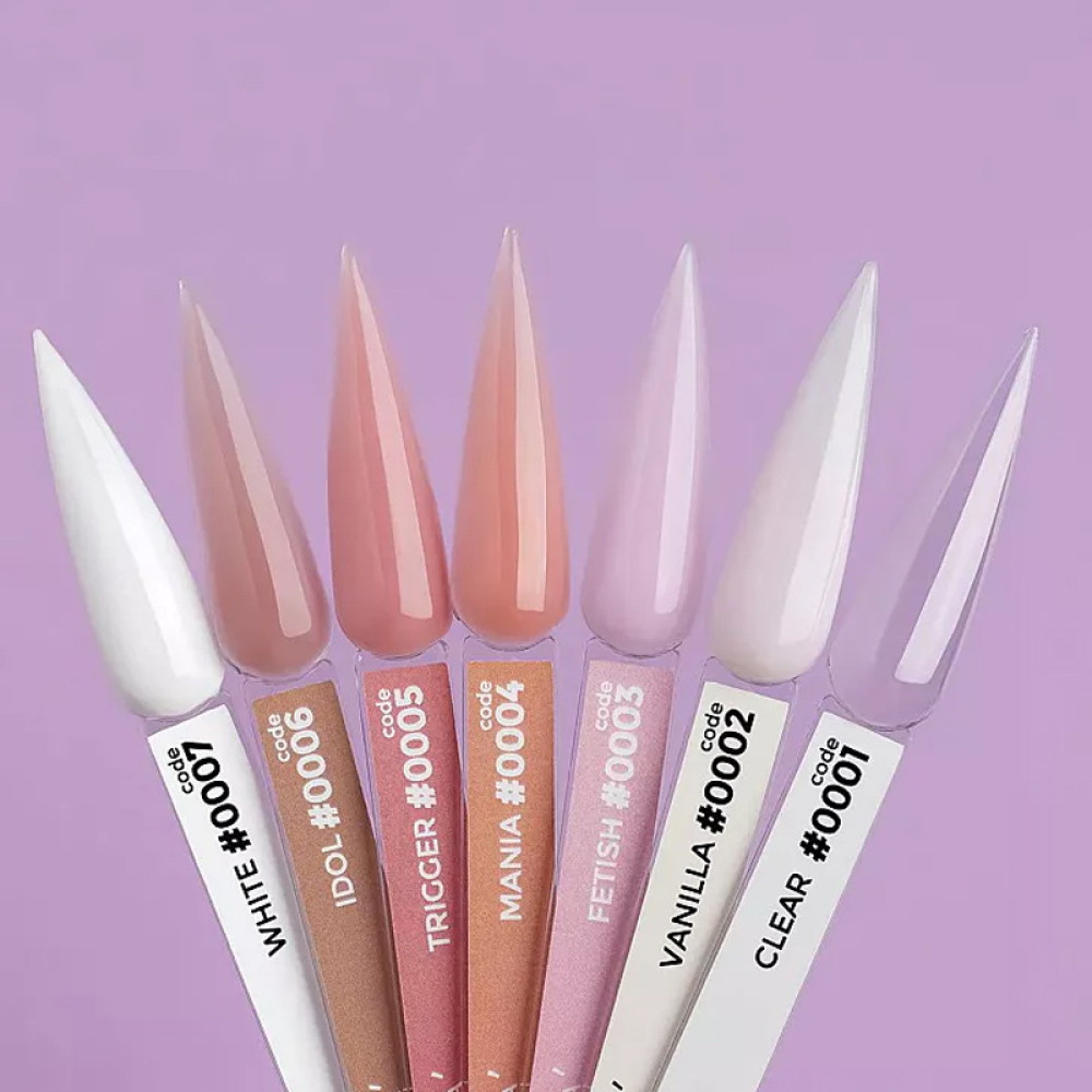 Гель для наращивания и моделирования DNKa Jelly Gel 0002 Vanilla. молочный с легким розовым подтоном. 15 мл