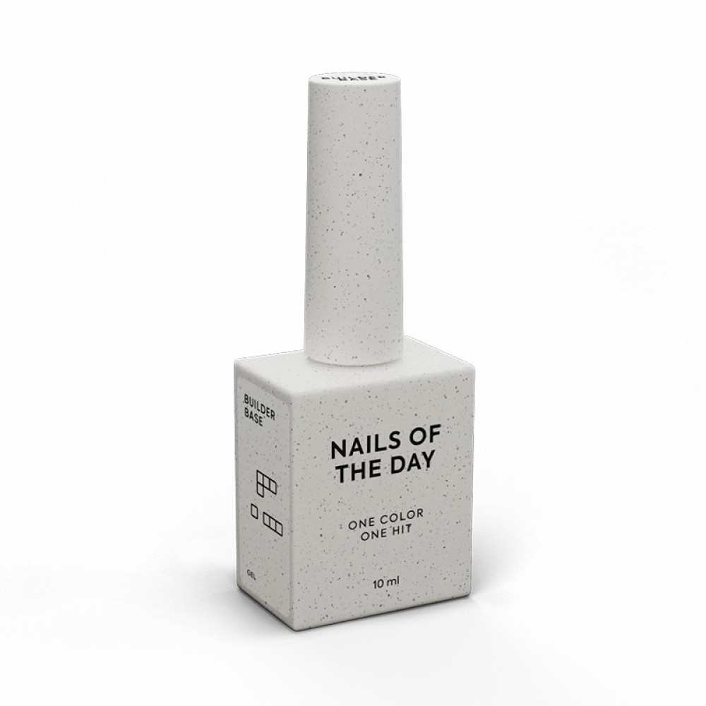 Однофазний базовий гель для нарощування Nails Of The Day Builder base strong gel. 10 мл
