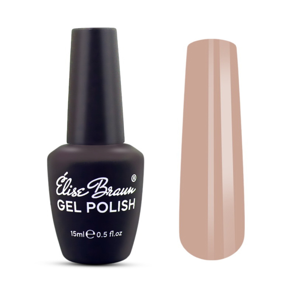 База камуфлирующая для гель-лака Elise Braun Cover Base Coat 82. теплый беж. 15 мл
