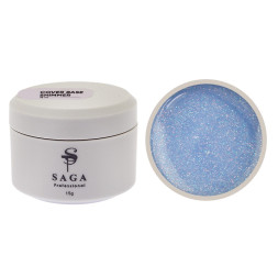 База камуфлююча Saga Professional Cover Base Shimmer 15 молочно-блакитний с шимером 15 мл