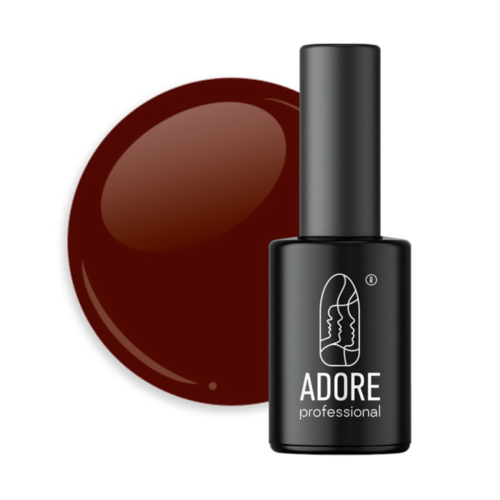 Гель-лак Adore Professional 495 Mahogany глибокий махагоновий 8 мл