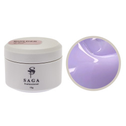 Гель для наращивания Saga Professional Builder Gel Veil 16 молочный с сиреневым подтоном 15 мл