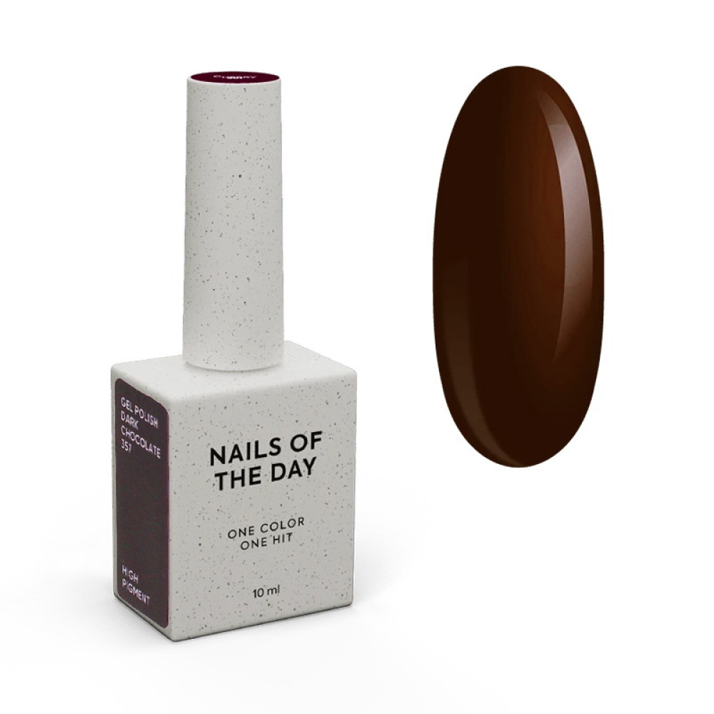 Гель-лак Nails Of The Day Lets Special Dark Chocolate темно-коричневий. 10 мл