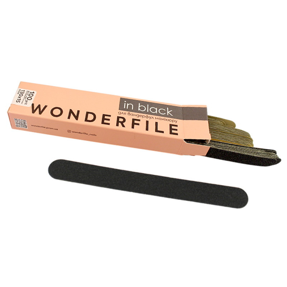 Змінні файли для пилки Wonderfile 13x1.5 см 100 грит прямі 50 шт колір чорний