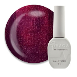 Гель-лак Saga Professional Glow Cat 01 темный виноградно-сливовый. 9 мл