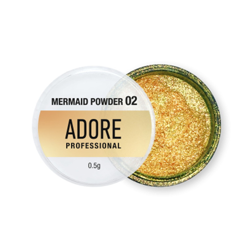 Втирання-хамелеон Adore Professional Mermaid Powder 02 золотисто-бірюзова 0.5 г