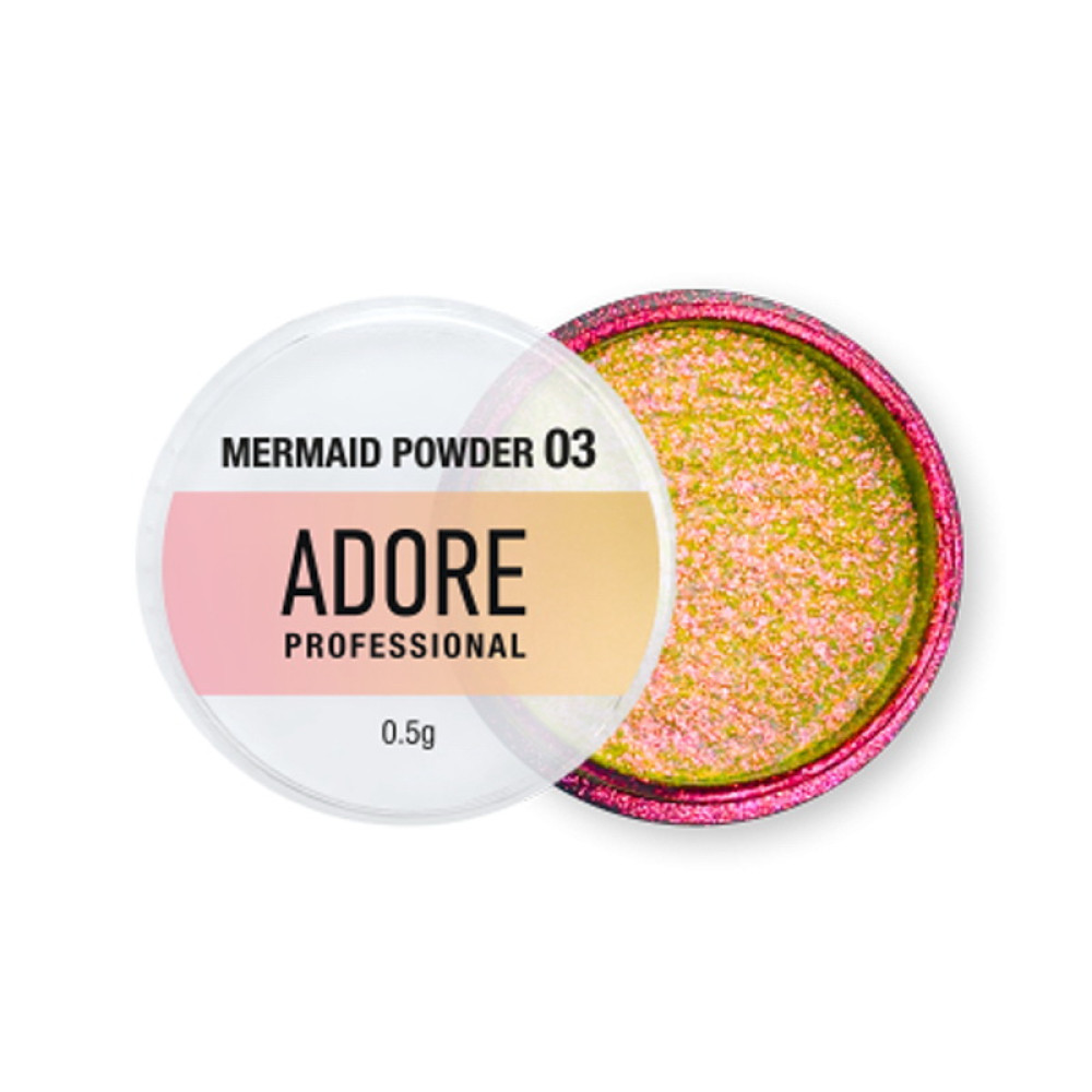 Втирання-хамелеон Adore Professional Mermaid Powder 03 золотисто-рожево-бузкова 0.5 г
