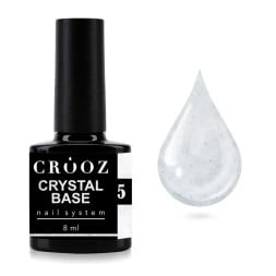 База світловідбиваюча Crooz Crystal Base 05 молочний з блискітками та шимерами 8 мл База світловідбиваюча Crooz Crystal Base 05 молочний з блискітками та шимерами 8 мл