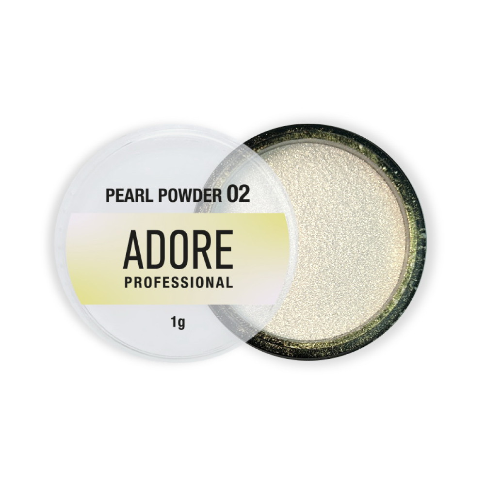 Перлинне втирання Adore Professional Pearl Powder 02 золоті перли 1 г