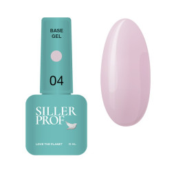 База Siller Professional Gel Base 004 для укрепления ногтей с кисточкой лиловый 15 мл