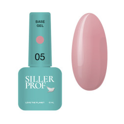 База Siller Professional Gel Base 005 для укрепления ногтей с кисточкой розовый 15 мл