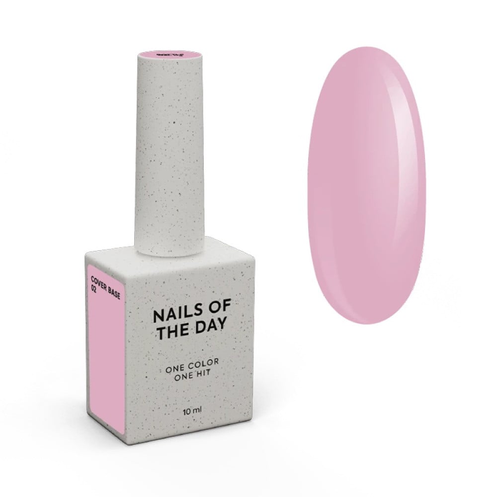 База камуфлююча Nails Of The Day Cover Base New Formula 02 рожево-нюдовий 10  мл