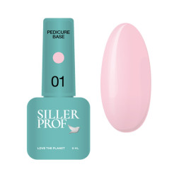 База для педикюра Siller Professional Pedicure Base 01 нежный розовый 8 мл