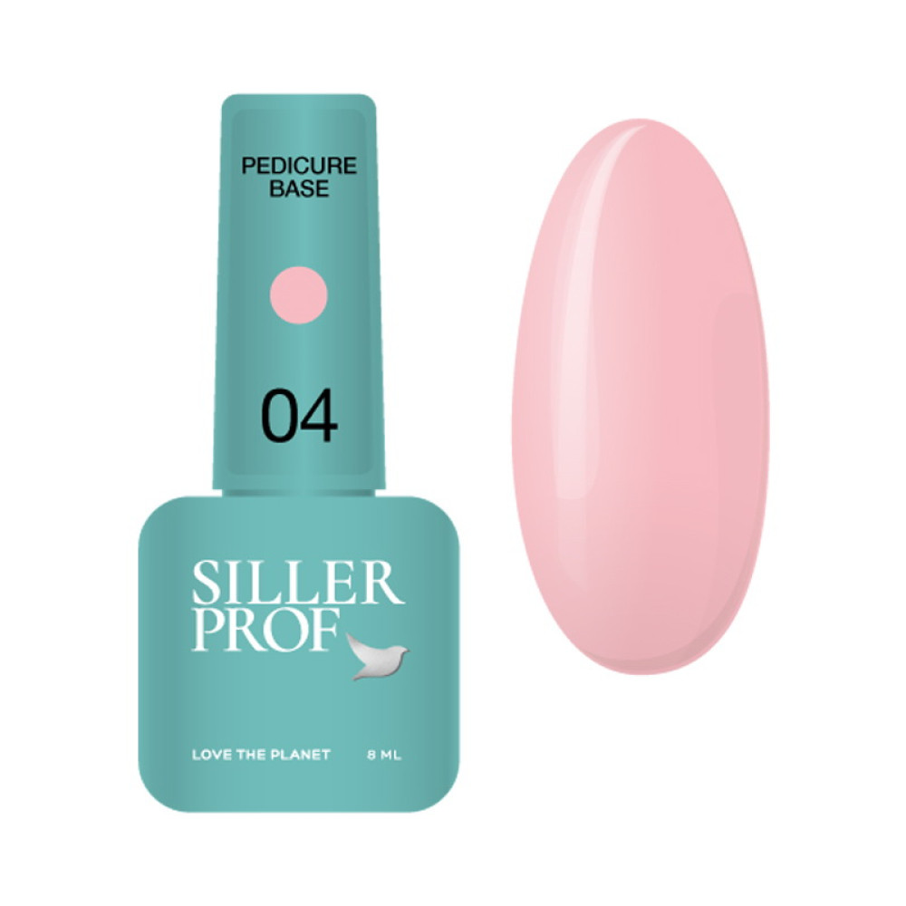 База для педикюра Siller Professional Pedicure Base 04 приглушений рожевий 8 мл
