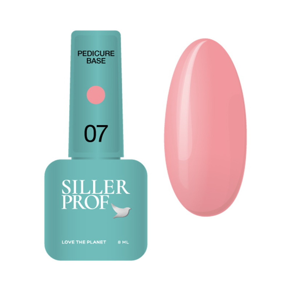 База для педикюра Siller Professional Pedicure Base 07 м’який рожевий 8 мл