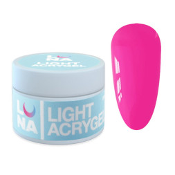 Рідкий гель Luna Light Acrygel 46 для нарощування рожевий барбі 30 мл
