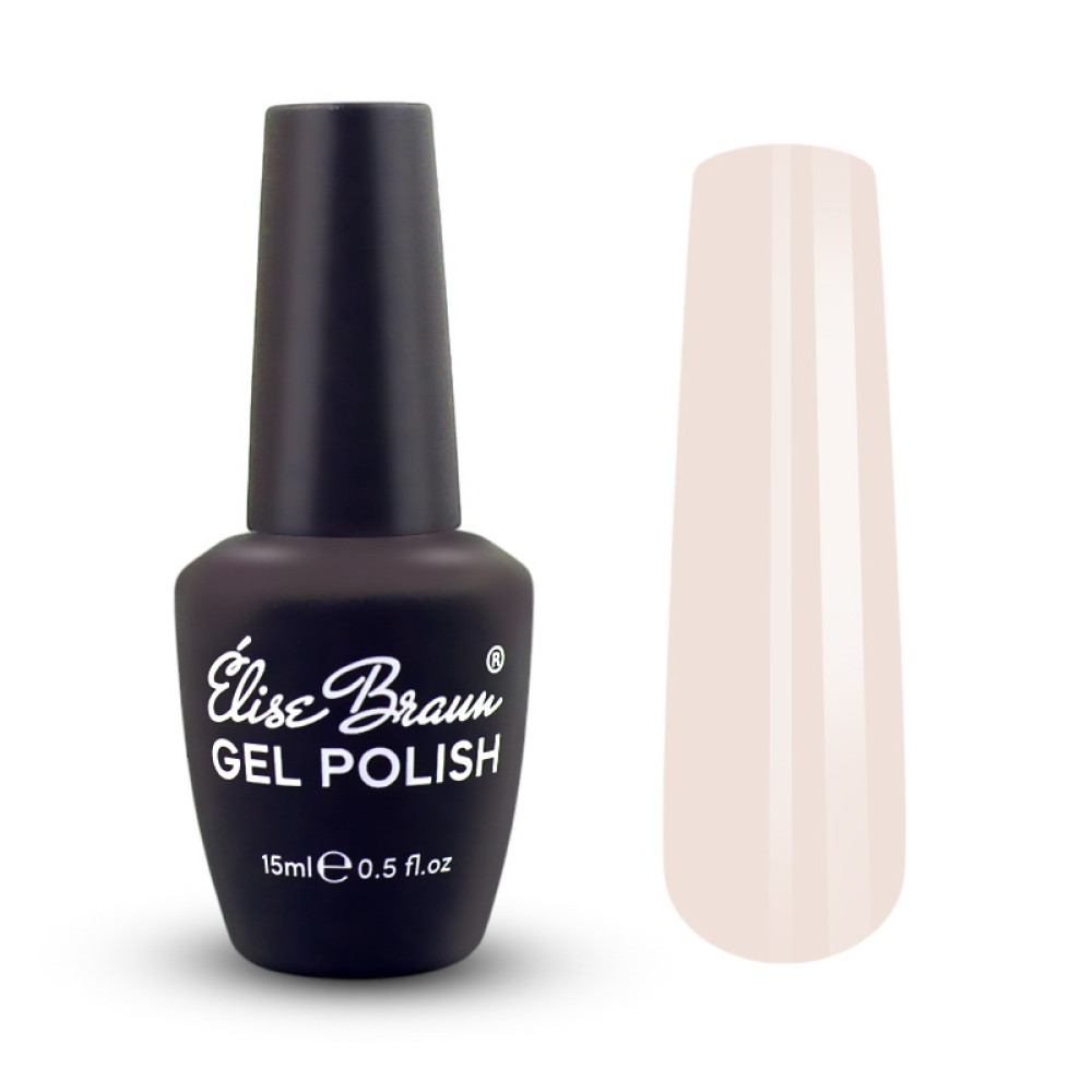 Топ для гель-лаку без липкого шару Elise Braun Milky Peach Top молочно-персиковий 15 мл