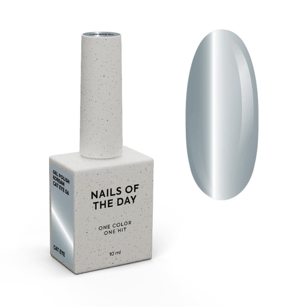 Гель-лак Nails Of The Day Korean Cat Eye 06 сіро-блакитний 10 мл