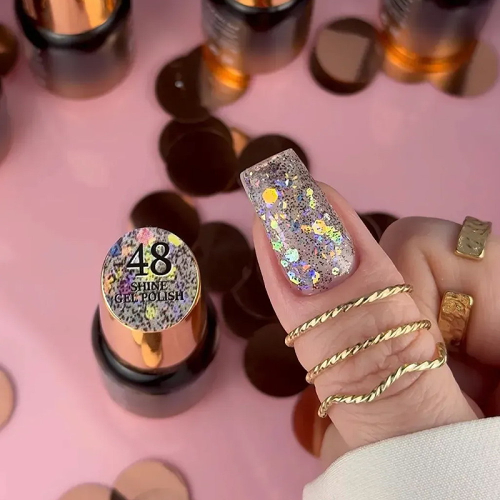 Гель-лак Steffani Color Shine 48 з блискітками 5 мл