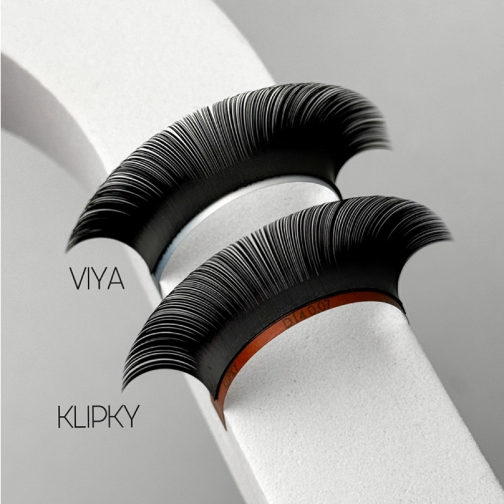 Ресницы Vilmy Viya Black 20 рядов mix C 0.07 (8-14 мм) черные