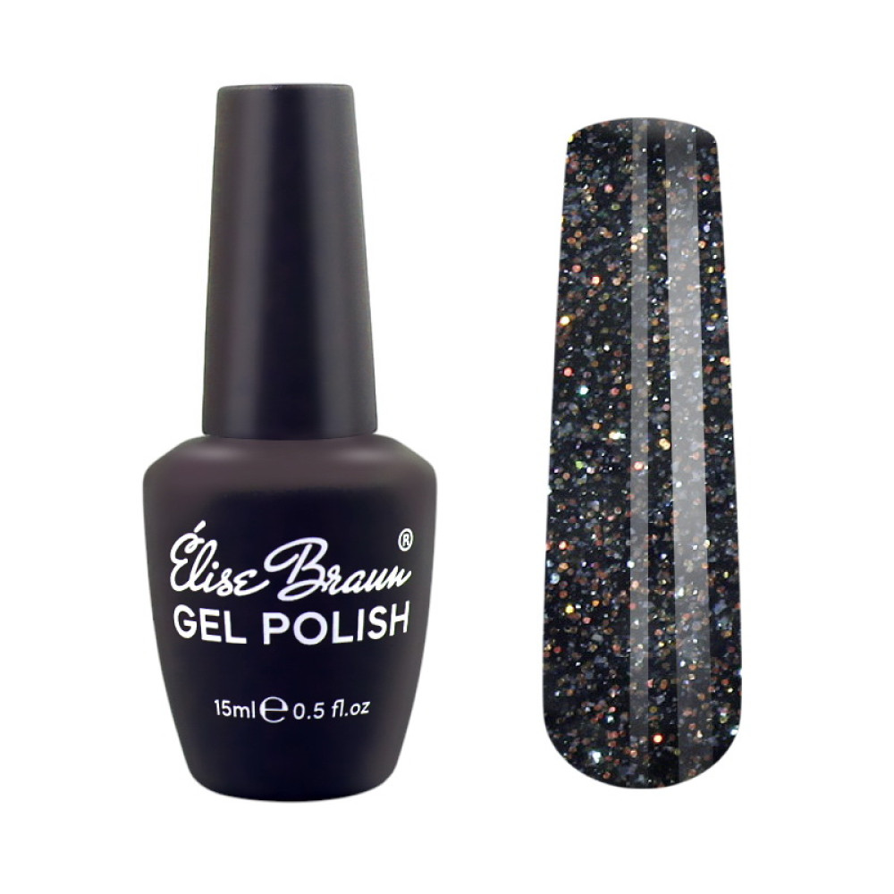 База камуфлююча для гель-лаку Elise Braun Cover Opal Base Coat 02 напівпрозорий блідо-молочний з опаловим шимером 10 мл