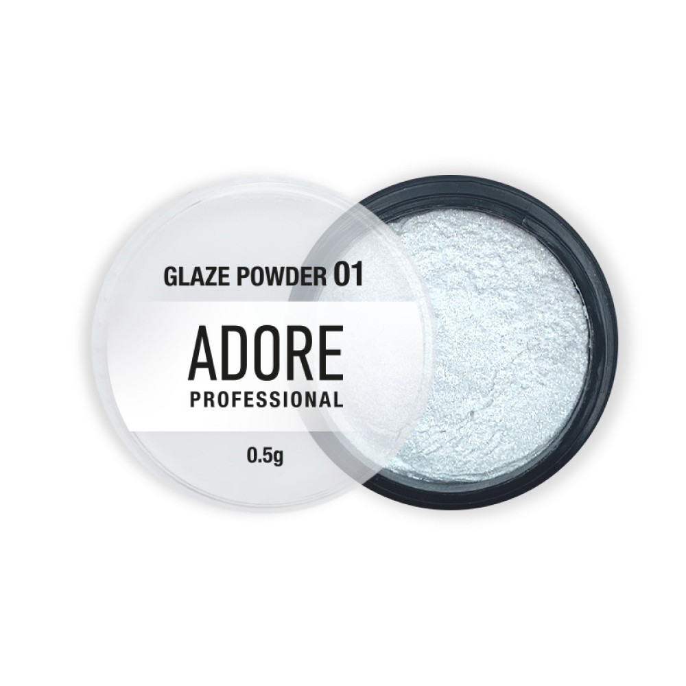 Пудра-глазурь Adore Professional Glaze Powder 01 полупрозрачная бело-серебристого оттенка 0.5 г