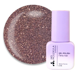 Гель-лак Nails Molekula Glint Touch GT05 светоотражающий пепел розы 6 мл