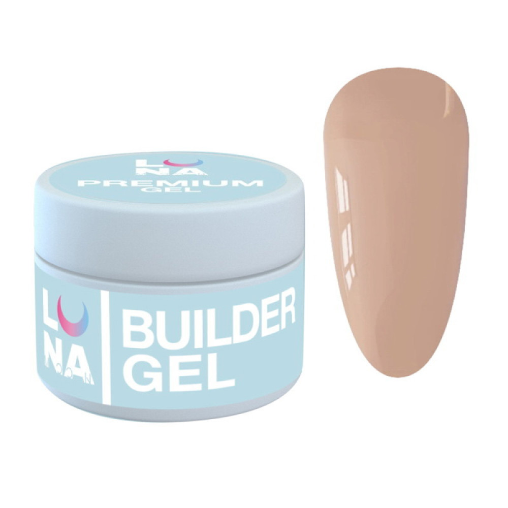 Гель для наращивания Luna Premium Gel 25 абрикосовый беж 30 мл
