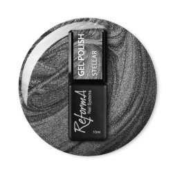 Гель-лак ReformA Cat Eye Stellar 942988 сірий з шимером 10 мл