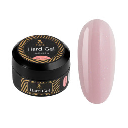 Гель F.O.X будівельний рідкий Hard Gel Flash Nude нюдовий з блискітками 15 мл