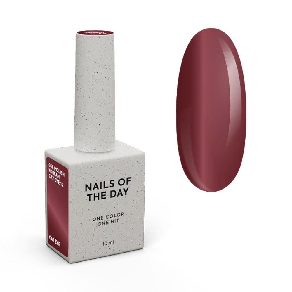 Гель-лак Nails Of The Day Korean Cat Eye 14 червоний 10 мл