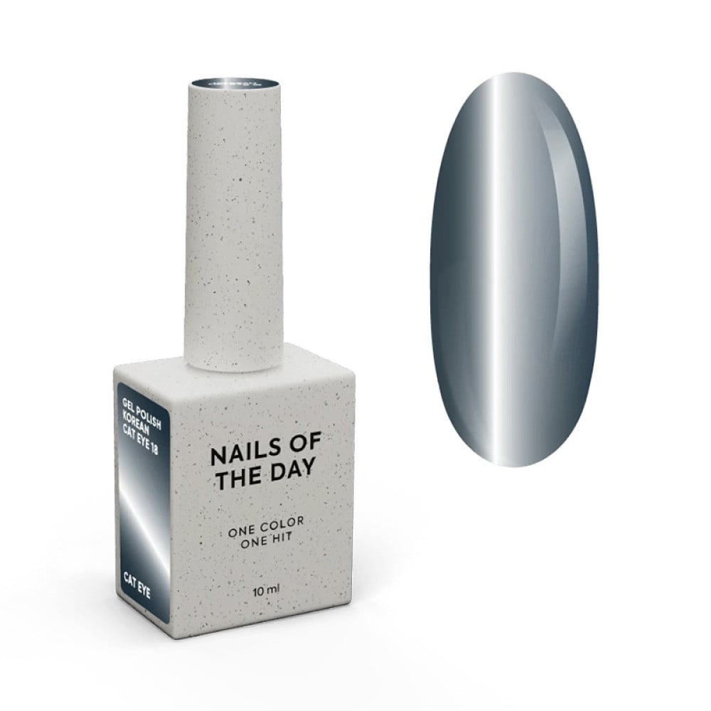 Гель-лак Nails Of The Day Korean Cat Eye 18 темно-синій 10 мл