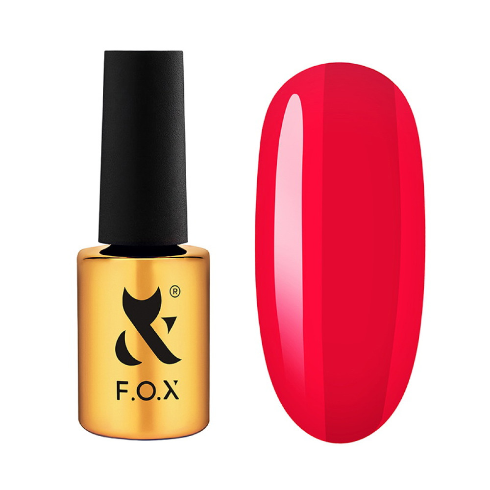 Гель-лак F.O.X Lipstick Collection 001 Coral Magic ніжний кораловий з помаранчевим підтоном 7 мл