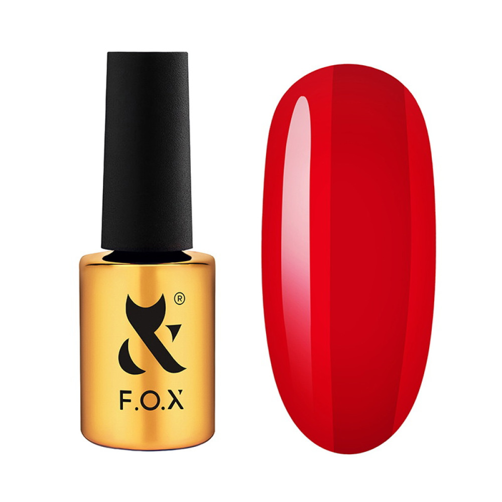 Гель-лак F.O.X Lipstick Collection 003 Sexy Red насыщенный красный 7 мл