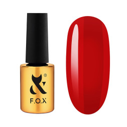 Гель-лак F.O.X Lipstick Collection 004 Scarlet Spell пристрасний червоний 7 мл
