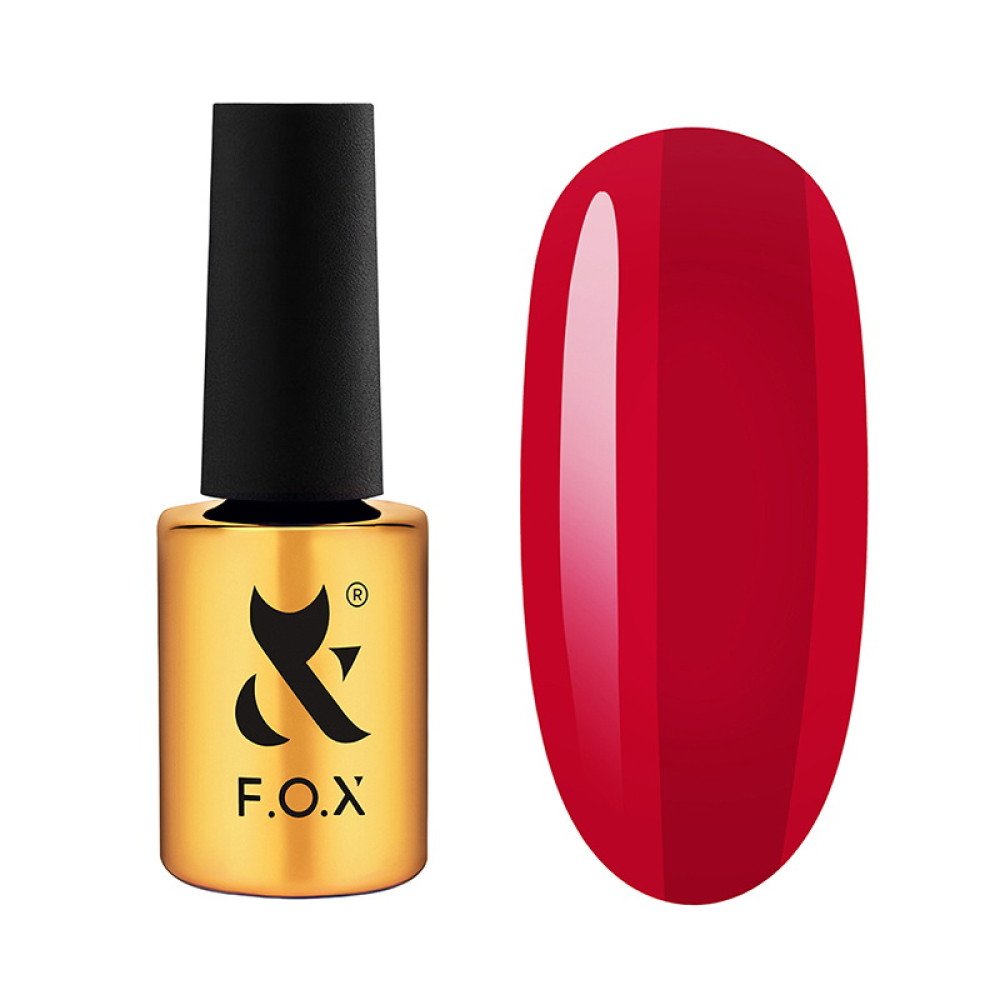 Гель-лак F.O.X Lipstick Collection 006 Fiery Ruby елегантний рубіновий 7 мл