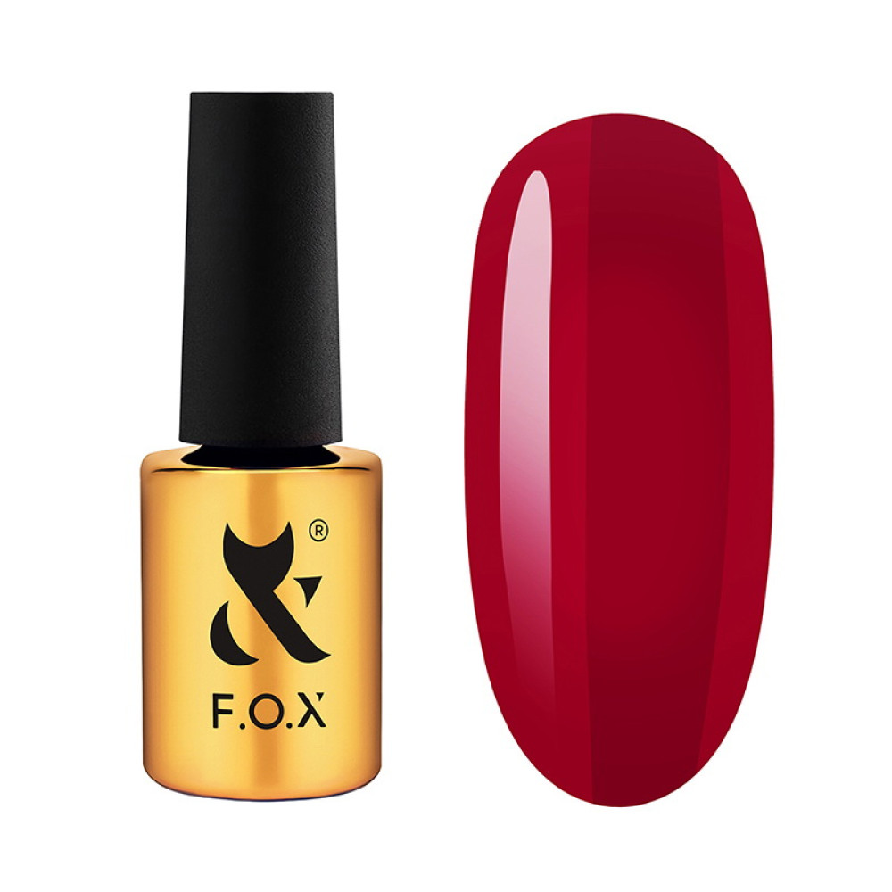 Гель-лак F.O.X Lipstick Collection 007 Sangria насичений винний 7 мл