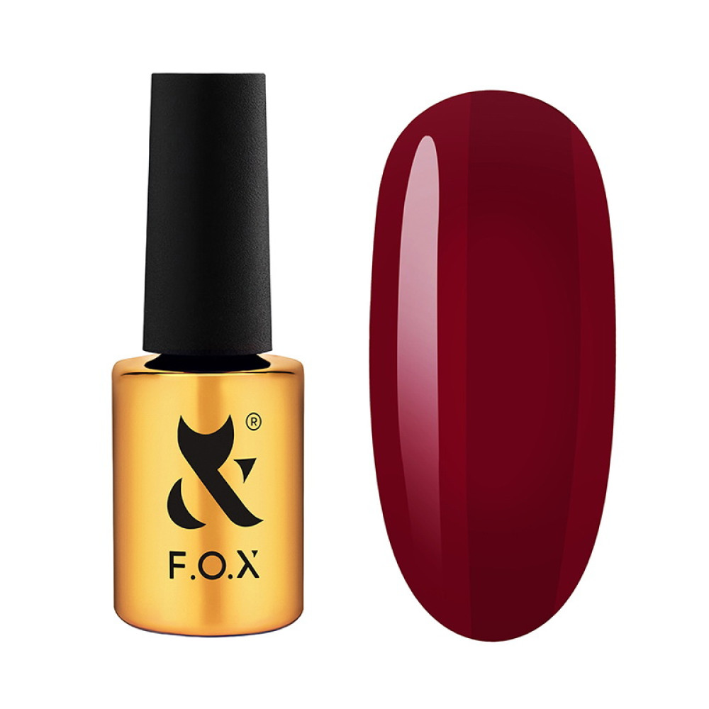 Гель-лак F.O.X Lipstick Collection 009 Velvet Berry глибокий ягідний 7 мл