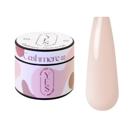 Гель для нарощування YES Medium Gel 02 Cashmere рожевий кашемір 15 мл