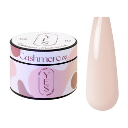 Гель для нарощування YES Medium Gel 02 Cashmere рожевий кашемір 30 мл