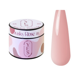 Гель для нарощування YES Medium Gel 05 Dusky Rose теплий рожевий 15 мл