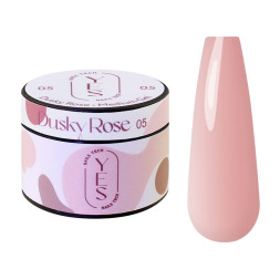 Гель для нарощування YES Medium Gel 05 Dusky Rose теплий рожевий 30 мл