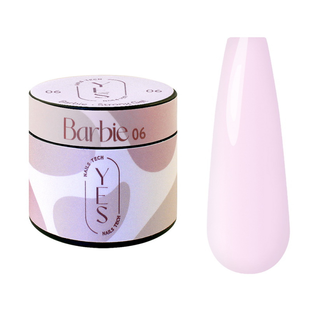 Гель для наращивания YES Strong Gel 06 Barbie 15 мл