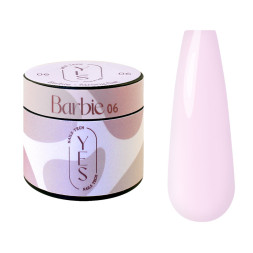 Гель для нарощування YES Strong Gel 06 Barbie ніжний світло-ліловий 15 мл