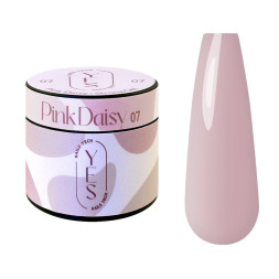Гель для нарощування YES Strong Gel 07 Pink Daisy ніжний квітково-рожевий 15 мл